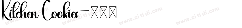 Kitchen Cookies字体转换